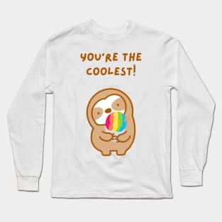 You’re the Coolest Hawaiian Shave Ice Sloth Long Sleeve T-Shirt